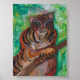 TIGER POSTER BY ARTIST PAULA REILLY.