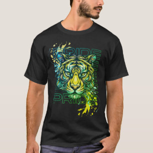 Tiger Pride Abstract nature modern art splashes  T-Shirt