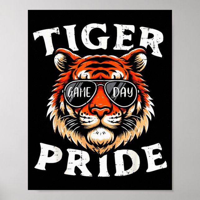 Tiger Pride Men Kids Boys Women Girls Youth Teen  Poster (Front)