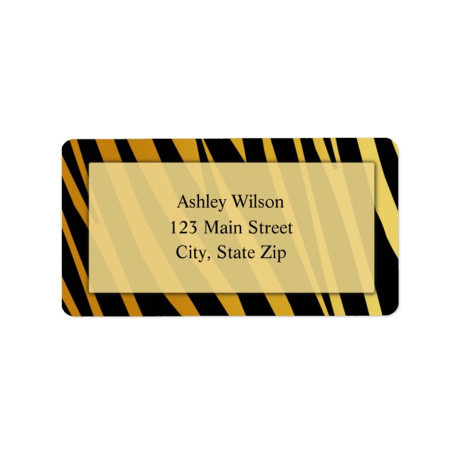 Tiger Print Address Labels (Front)