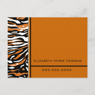 Tiger Print Business Mailer Postcard