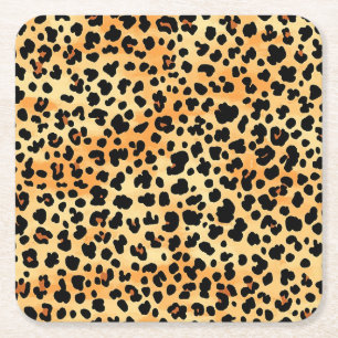 Tiger Print Drink Coaster