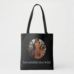   Tiger Print Eco-Friendly Canvas Bag