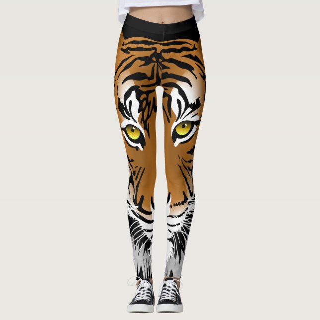 Tiger Print Leggings (Front)