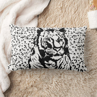 Tiger Print Lumbar Cushion