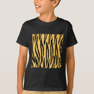 Tiger Print Pattern. Orange and Black. T-Shirt