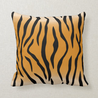 Tiger Print Pattern Throw Pillow