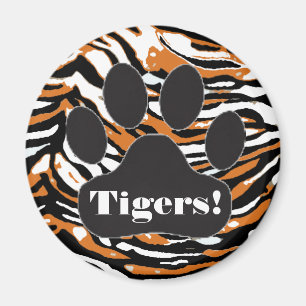 Tiger Print-Paw Magnet