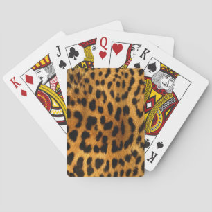 Tiger Print Playing Cards