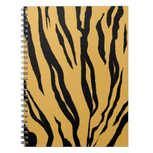Tiger Print Spiral Notebook