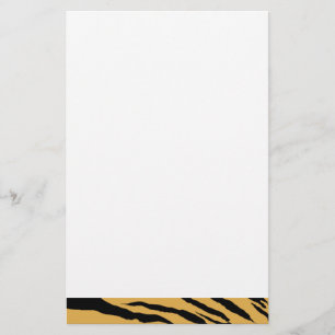 Tiger Print Stationery