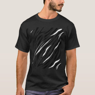 Tiger Print Stripes Animal Cute Easy Halloween Cos T-Shirt