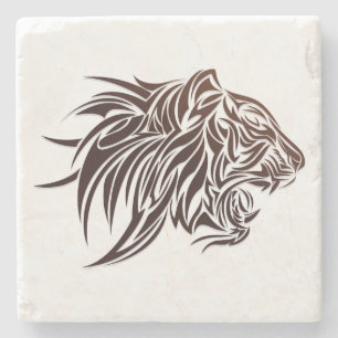 Tiger Profile Stone Coaster