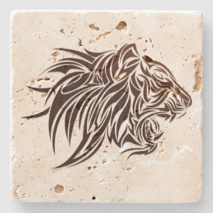 Tiger Profile Stone Coaster