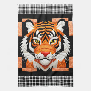 Tiger Quilt Tea Towel