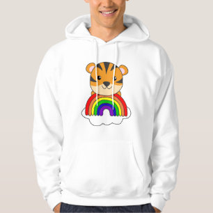 Tiger Rainbow Glitter Kawaii Tigers Hoodie