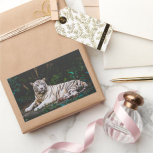 Tiger Rectangular Sticker