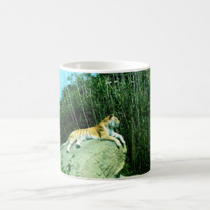 Tiger relaxing coffee mug