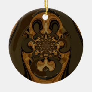 Tiger  Retro Graphics Hakuna Matata Gifts Ceramic Tree Decoration