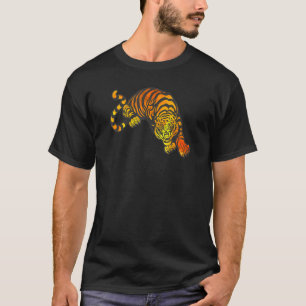 Tiger Retro Vintage Tattoo Style Mma Martial Arts T-Shirt