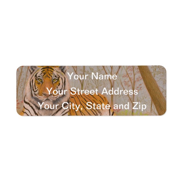 Tiger Return Address Label (Front)