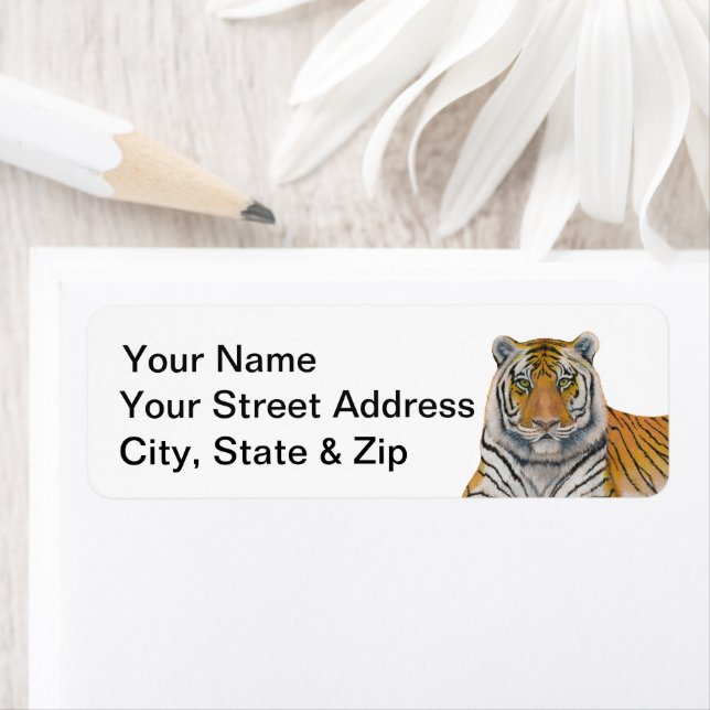 Tiger Return Address Label (Insitu)