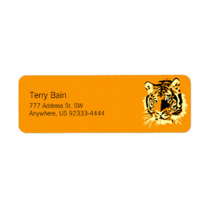 Tiger Return Address Label