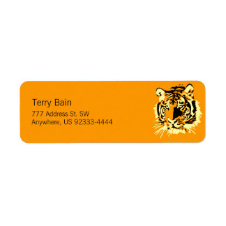 Tiger Return Address Label