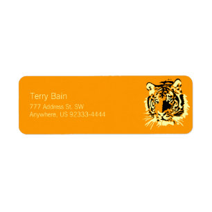 Tiger Return Address Label