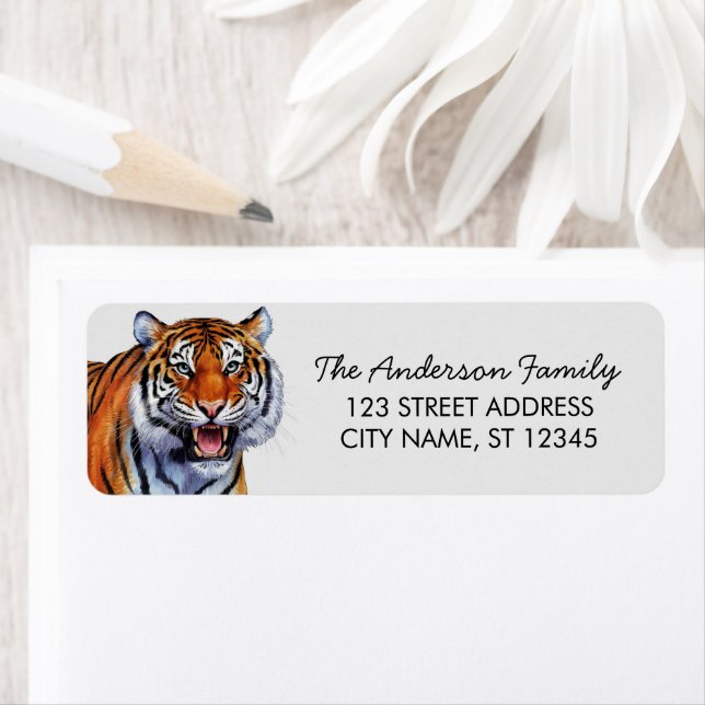 Tiger Return Address Return Address Label (Insitu)