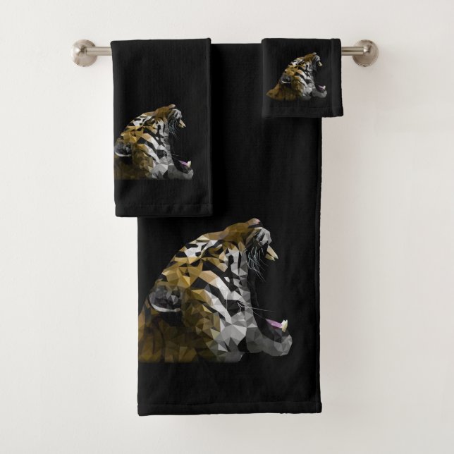 Tiger Roar Bath Towel Set (Insitu)