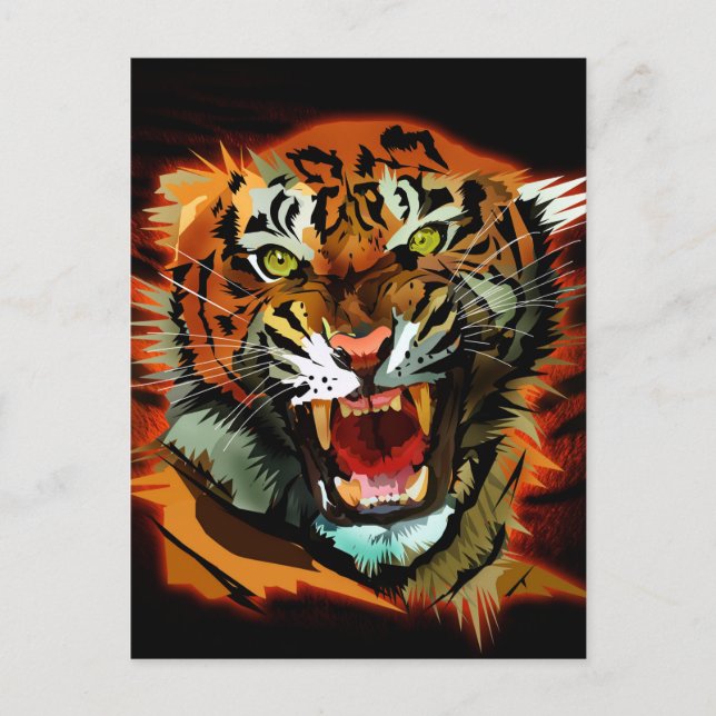 Tiger Roar Postcard (Front)