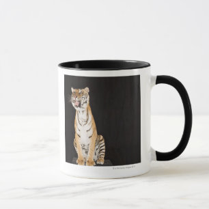 Tiger roaring mug