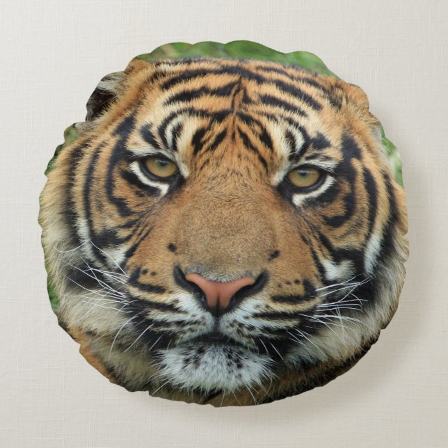 Tiger Round Cushion (Front)