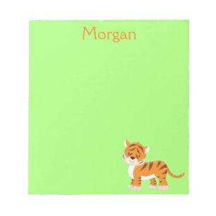 Tiger Safari Green Notepad