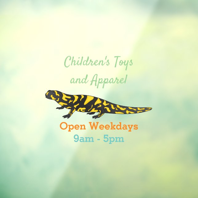 Tiger salamander cartoon illustration  (Sheet 3)