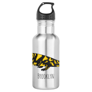 Tiger salamander cartoon illustration 532 ml water bottle