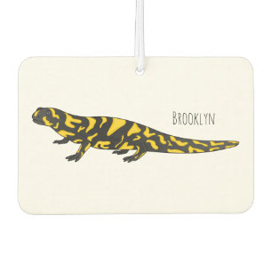 Tiger salamander cartoon illustration  car air freshener