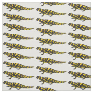 Tiger salamander cartoon illustration fabric