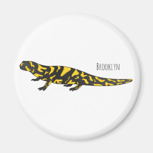 Tiger salamander cartoon illustration magnet