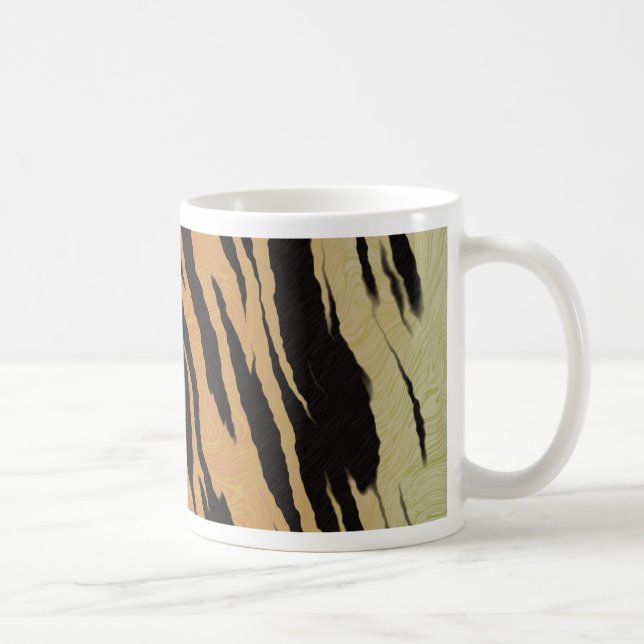 Tiger seamless pattern texture background coffee mug (Right)
