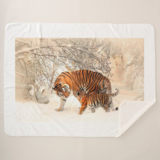 Tiger Sherpa Blanket