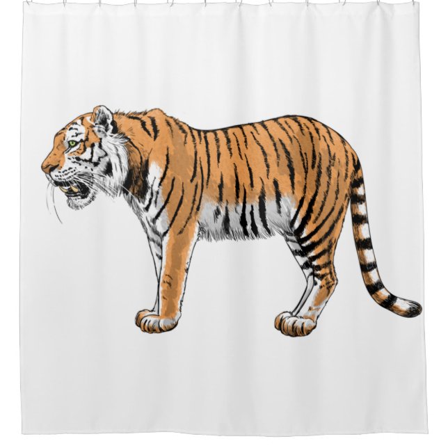 Tiger Shower Curtain (Front)