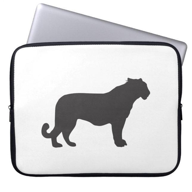 Tiger Silhouette Laptop Sleeve (Front)