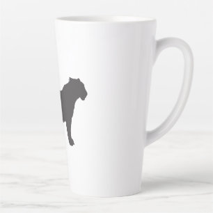 Tiger Silhouette Latte Mug