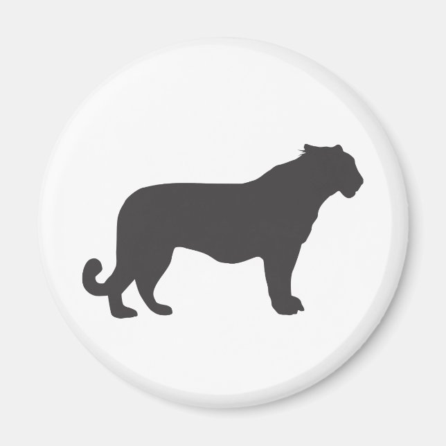 Tiger Silhouette Magnet (Front)