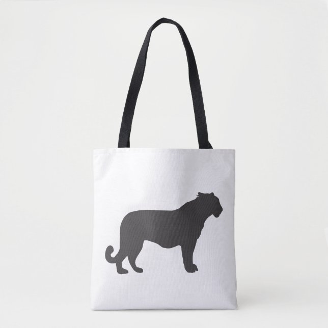 Tiger Silhouette Tote Bag (Front)