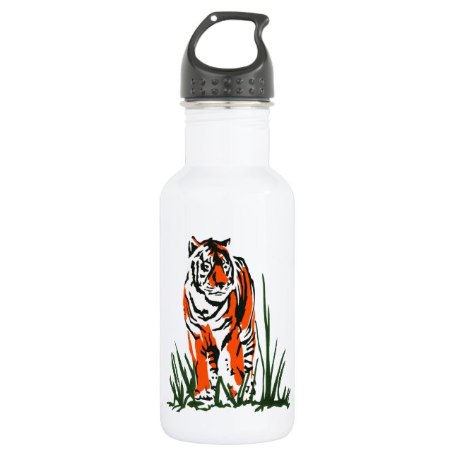 Tiger Silkscreen 532 Ml Water Bottle (Front)
