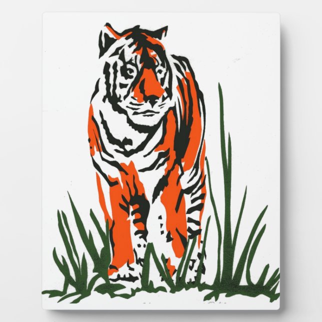 Tiger Silkscreen Plaque (Front)