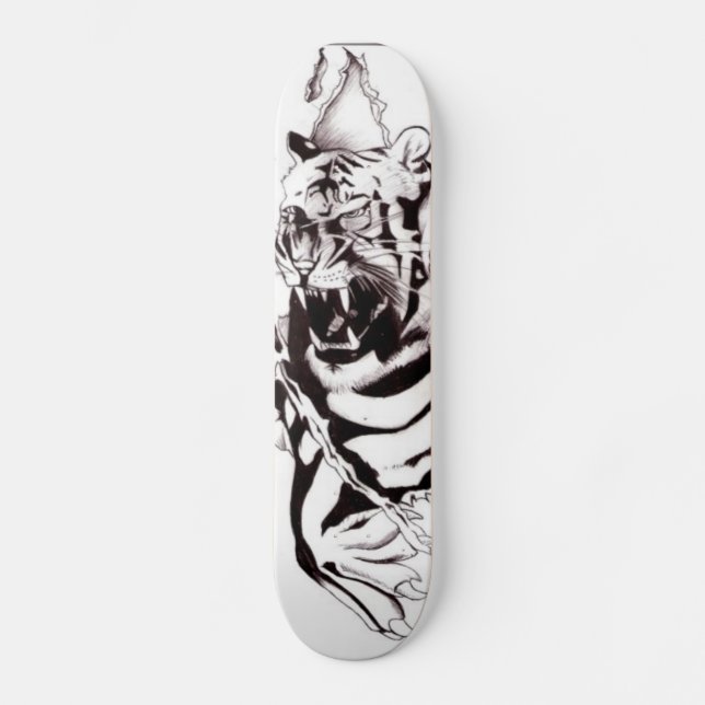 Tiger skateboard design (Front)